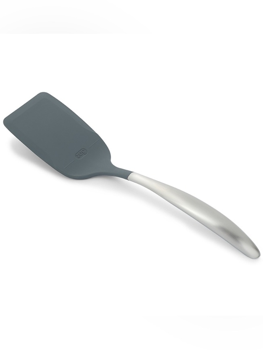 Princess House Gray Silicone & Silver Healthy Portion Spatula
